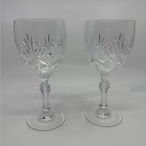 Tiffany & Co. Newport Crystal Water Goblets Set Of 2